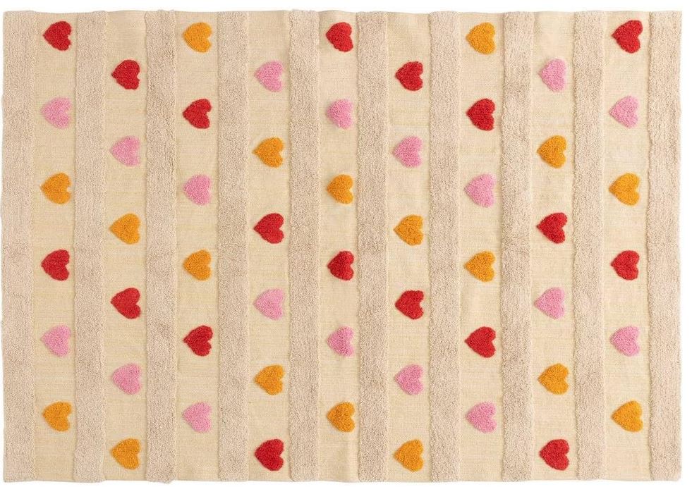 Tapis rectangulaire coton amour 120x170