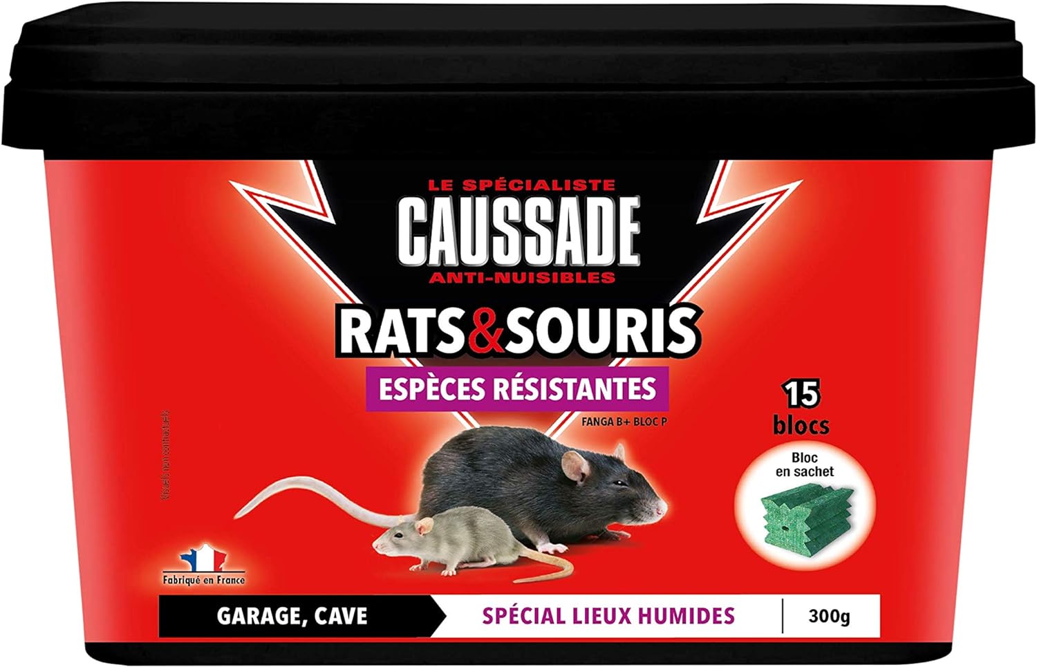 Anti Rats et Souris - 15 blocs - 300g