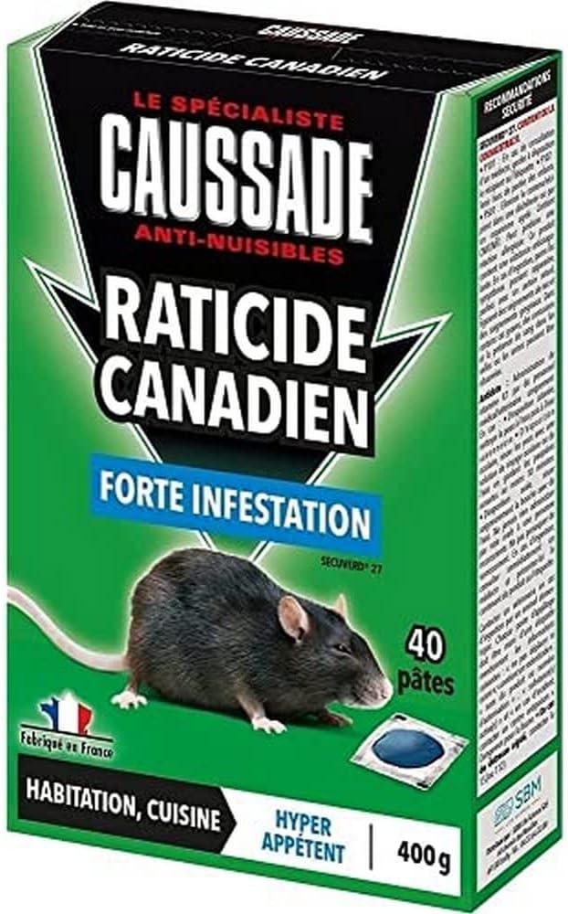 Raticide canadien - 40 pièces - 40g