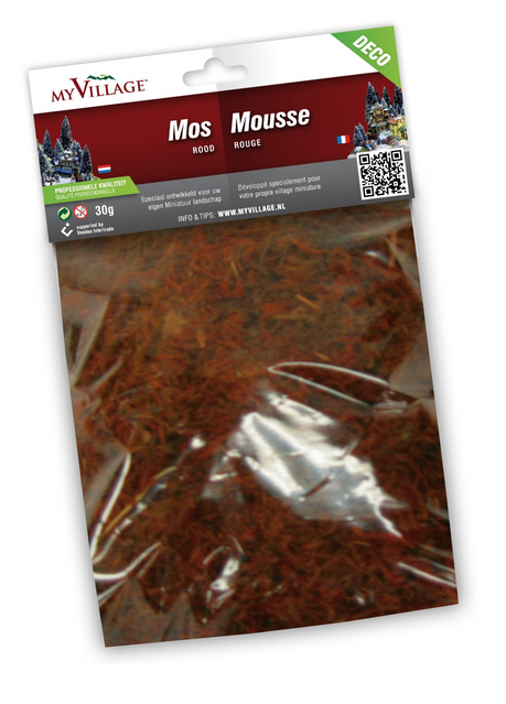 Décoration en mousse pour villages de Noël 30 g stérilisée en sachet