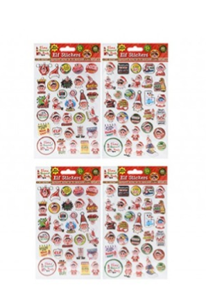 Planche de 30 Stickers 3D - Lutin Farceur