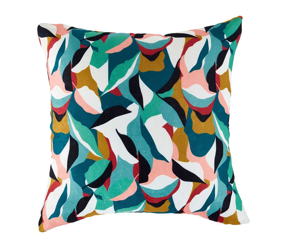 Housse De Coussin Carrée \'Émeraude\' Multicolore 40x40cm