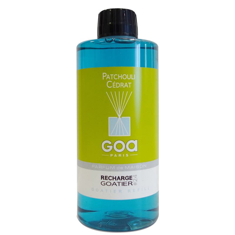 Recharge diffuseur à parfum GOA - Patchouli Cedrat 500ml