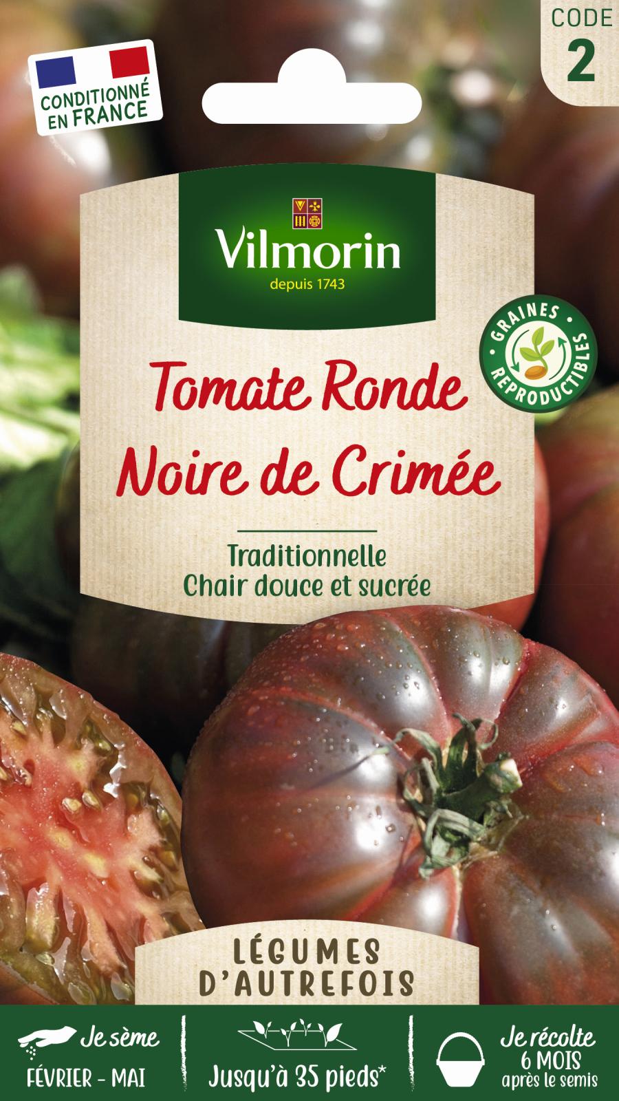 Tomate Noire de Crimée - Légumes d\'Autrefois - 2gr