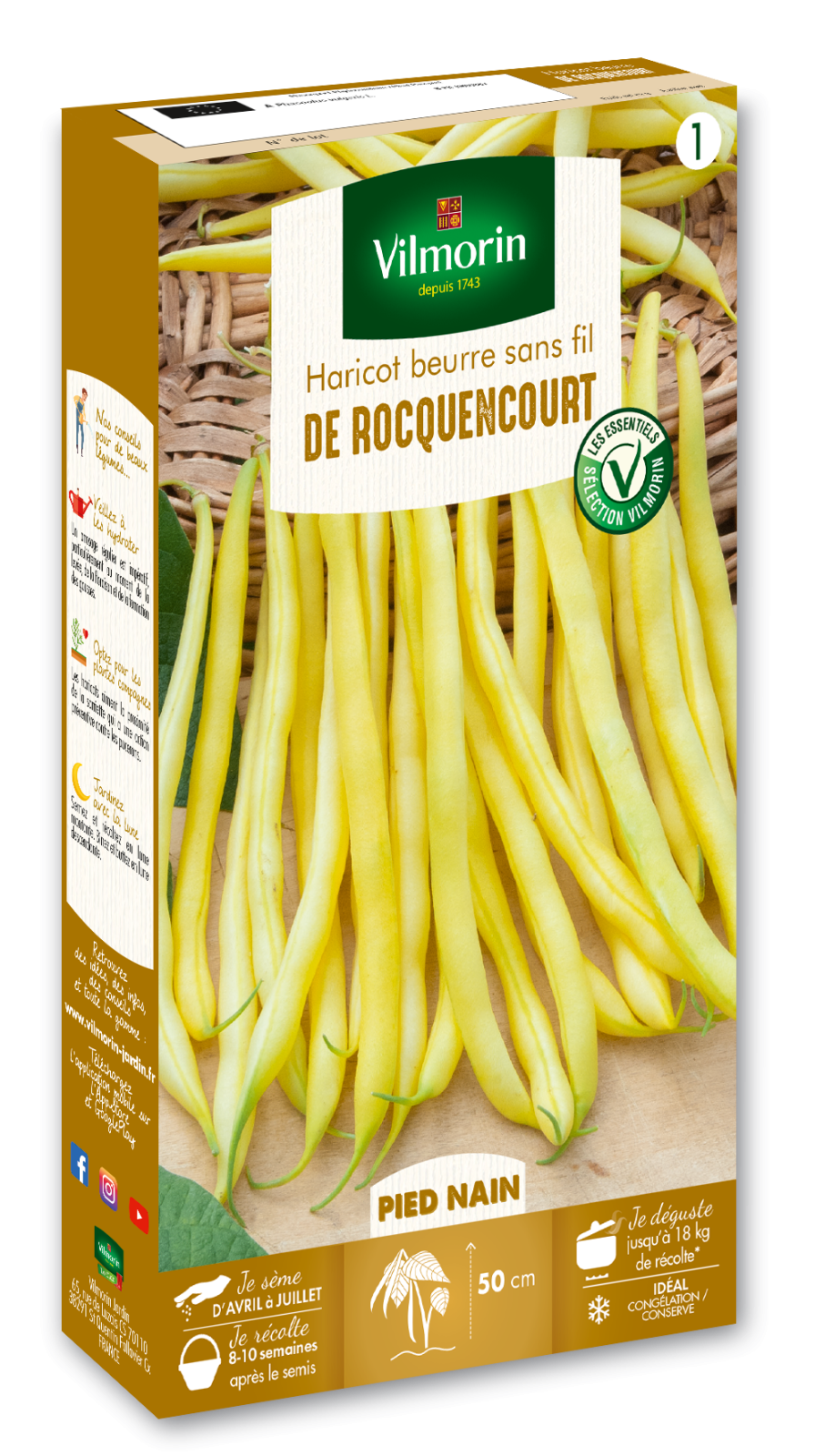 Haricot Nain Beurre de Rocquencourt - 150gr