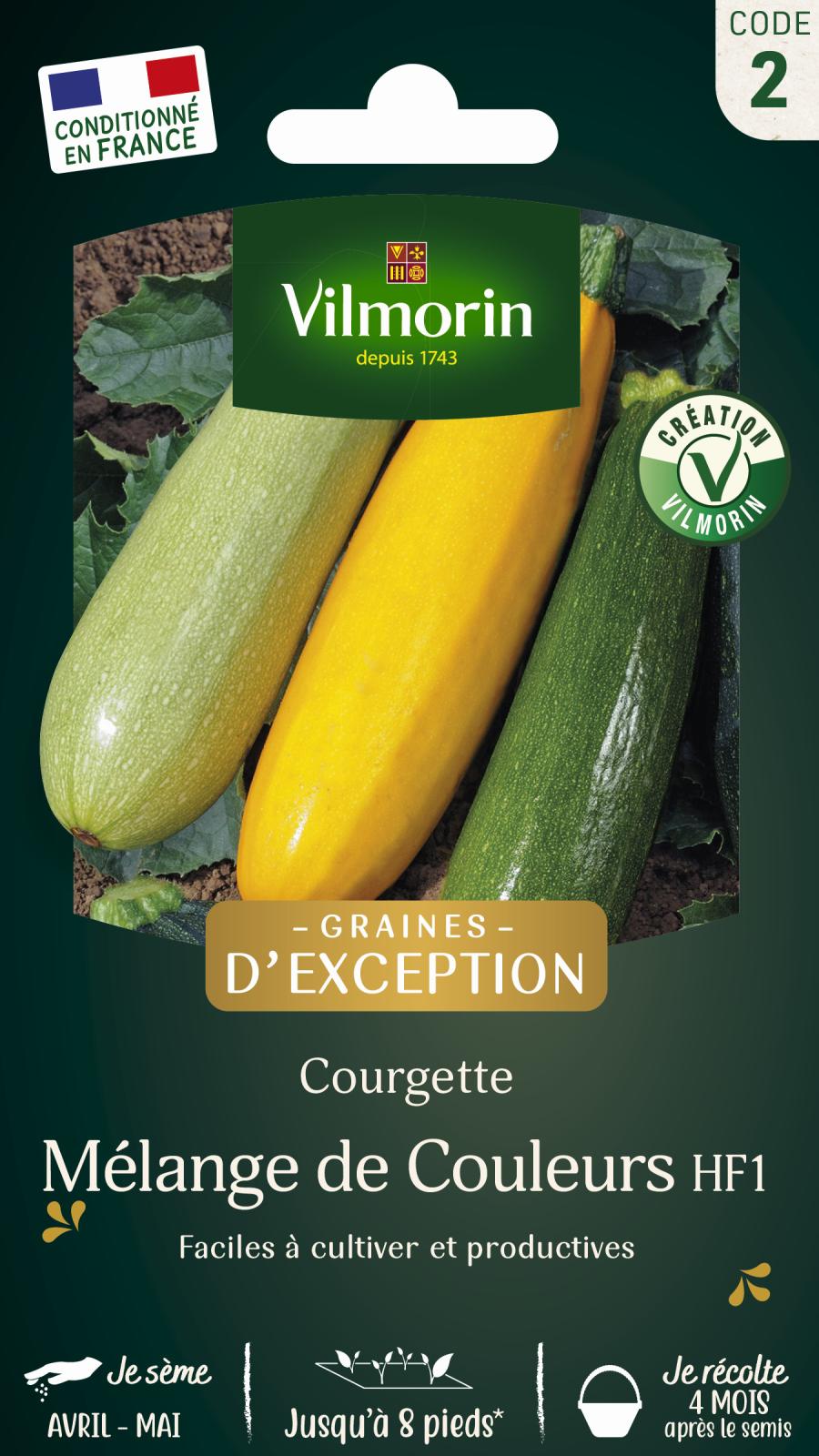 Courgette Mélange de Couleurs - Graines d\'Exception - 2gr