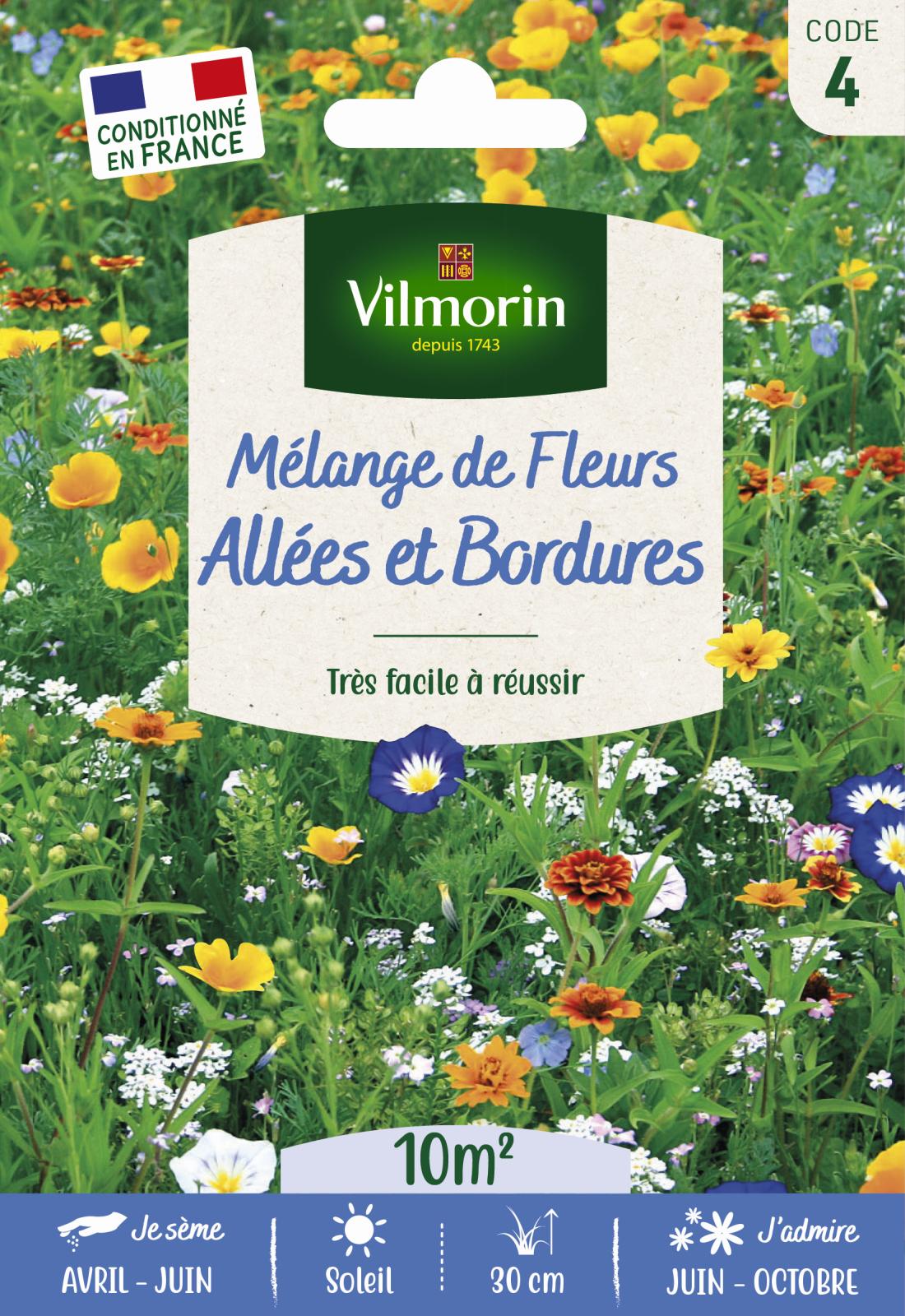 Mélange Couvrant Allées Bordures - Mélange de fleurs - 20m²