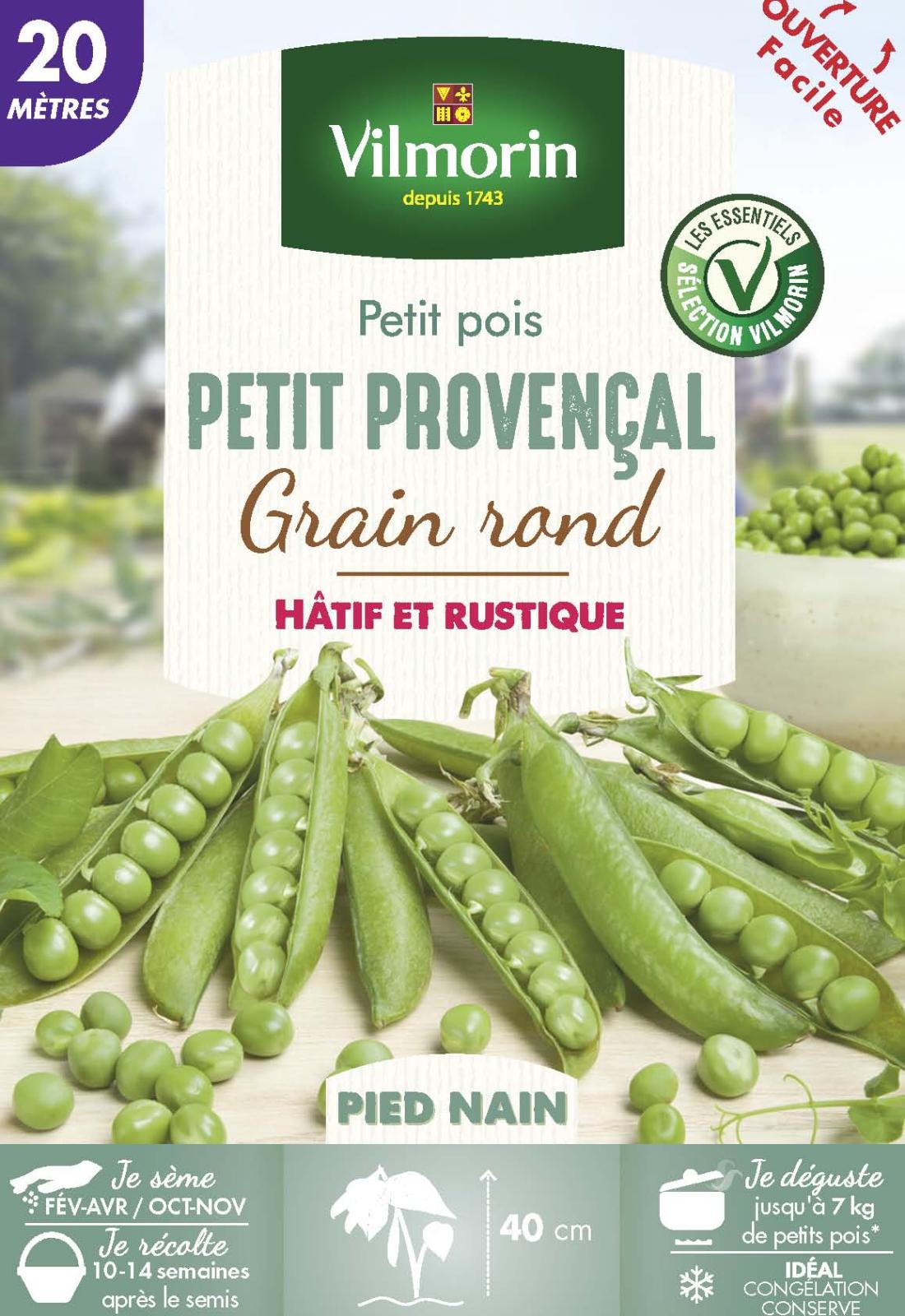 Pois Nain à Grain Rond Petit Provencal - 246gr