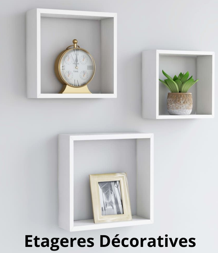 Étagères murales décoratives en bois pour un intérieur moderne et rangé