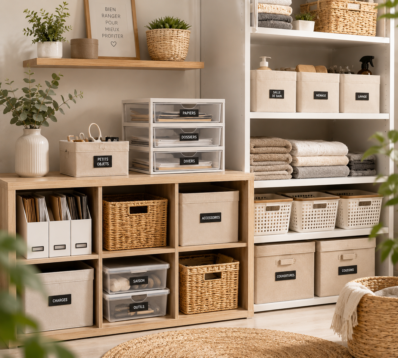 rangement et organisation
