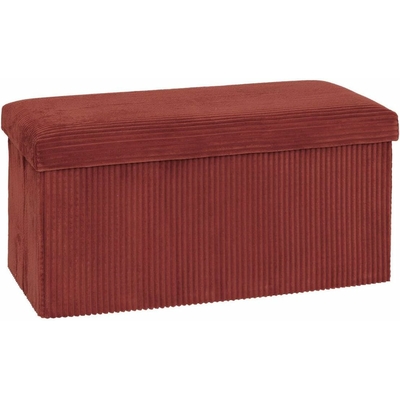 Pouf pliant double Arum côtelé 76 x 38 cm ambre 3560231117771