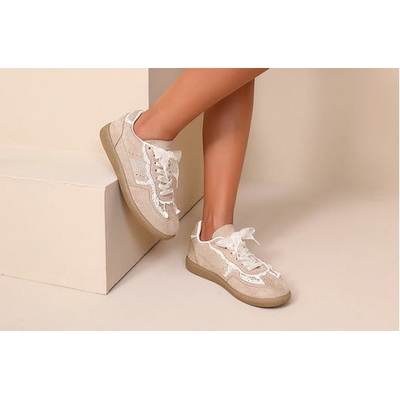 Basket Dentelle Beige