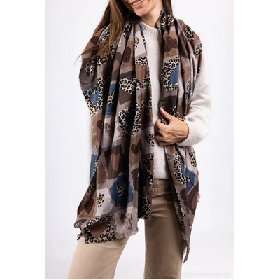 foulard taupe