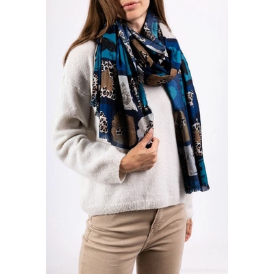 foulard bleu