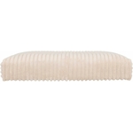 Pouf pliant Arum côtelé 38 x 38 cm ivoire 4