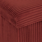 Pouf pliant Arum côtelé 38 x 38 cm ambre 1