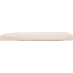 Pouf pliant double Arum côtelé 76 x 38 cm ivoire 3