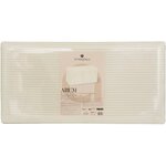 Pouf pliant double Arum côtelé 76 x 38 cm ivoire