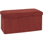 Pouf pliant double Arum côtelé 76 x 38 cm ambre 3560231117771