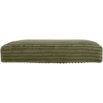 Pouf pliant Arum côtelé 38 x 38 cm vert kaki 3