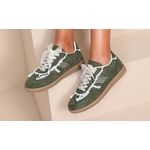 Basket Dentelle Kaki