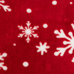 Coussin flocon 40 x 40 cm rouge 1