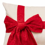 Coussin avec nœud rouge2