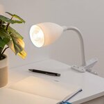 Lampe à pince Sily silicone blanc 3