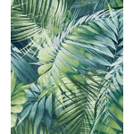 Papier peint vinyle sur intissé feuille palmier vert