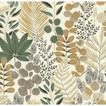 VGI MOTIF FOUGERES VERT CREME