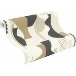 VGI MOTIF ABSTRACT OCRE NOIR 1