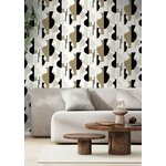 VGI MOTIF ABSTRACT OCRE NOIR 2