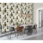 VGI MOTIF ABSTRACT OCRE NOIR 3