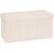 Pouf pliant double Arum côtelé 76 x 38 cm ivoire 3560231081973