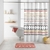 RIDEAU DE DOUCHE AVEC CROCHETS 180 x 200 CM POLYESTER IMPRIME ESTEBAN