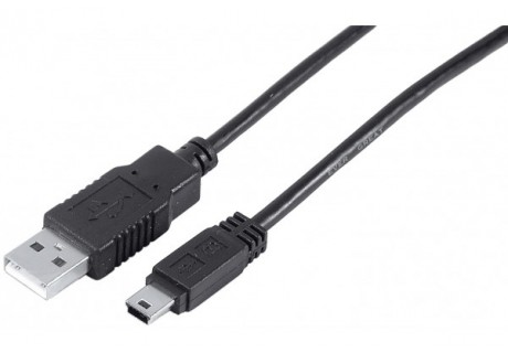 Câble USB 2.0 mâle A vers USB mini B mâle. 1m