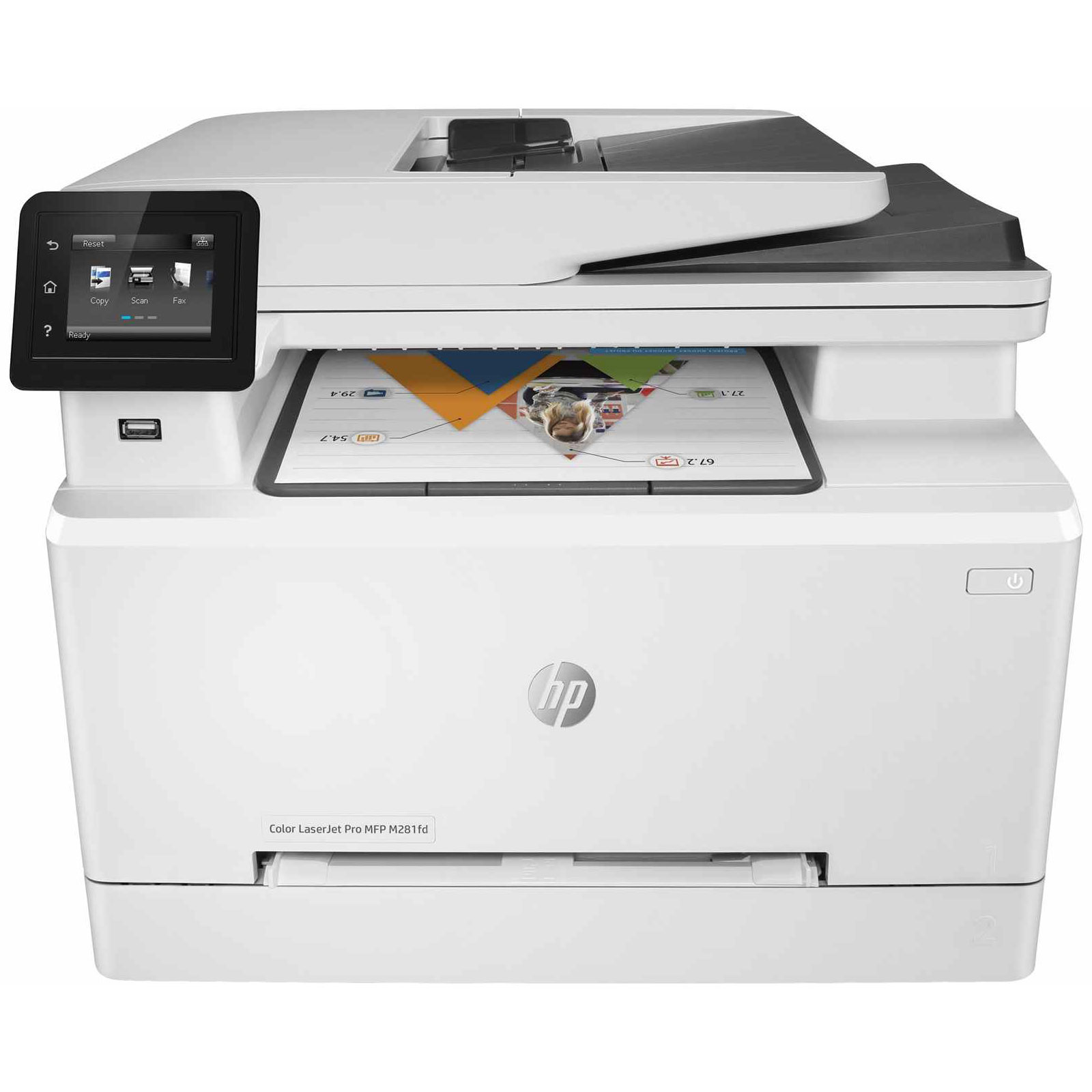 Matériels informatique imprimante laser couleur multifonctions HP Color LaserJet Pro M281fdn infinytech Réunion 2