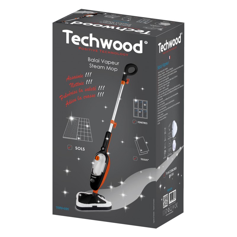 Petit électroménager balai vapeur TECHWOOD TNV-101 infinytech Réunion 2