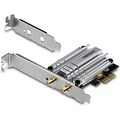 Adaptateur PCIe TRENDNET TEW-807ech dual band Wi-Fi High Power AC1200 infinytech Réunion 2