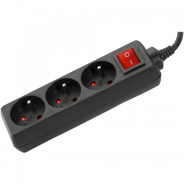 Matériels informatique multiprises 3 prises DEXLAN avec interrupteur 1.50m noire infinytech Réunion 1