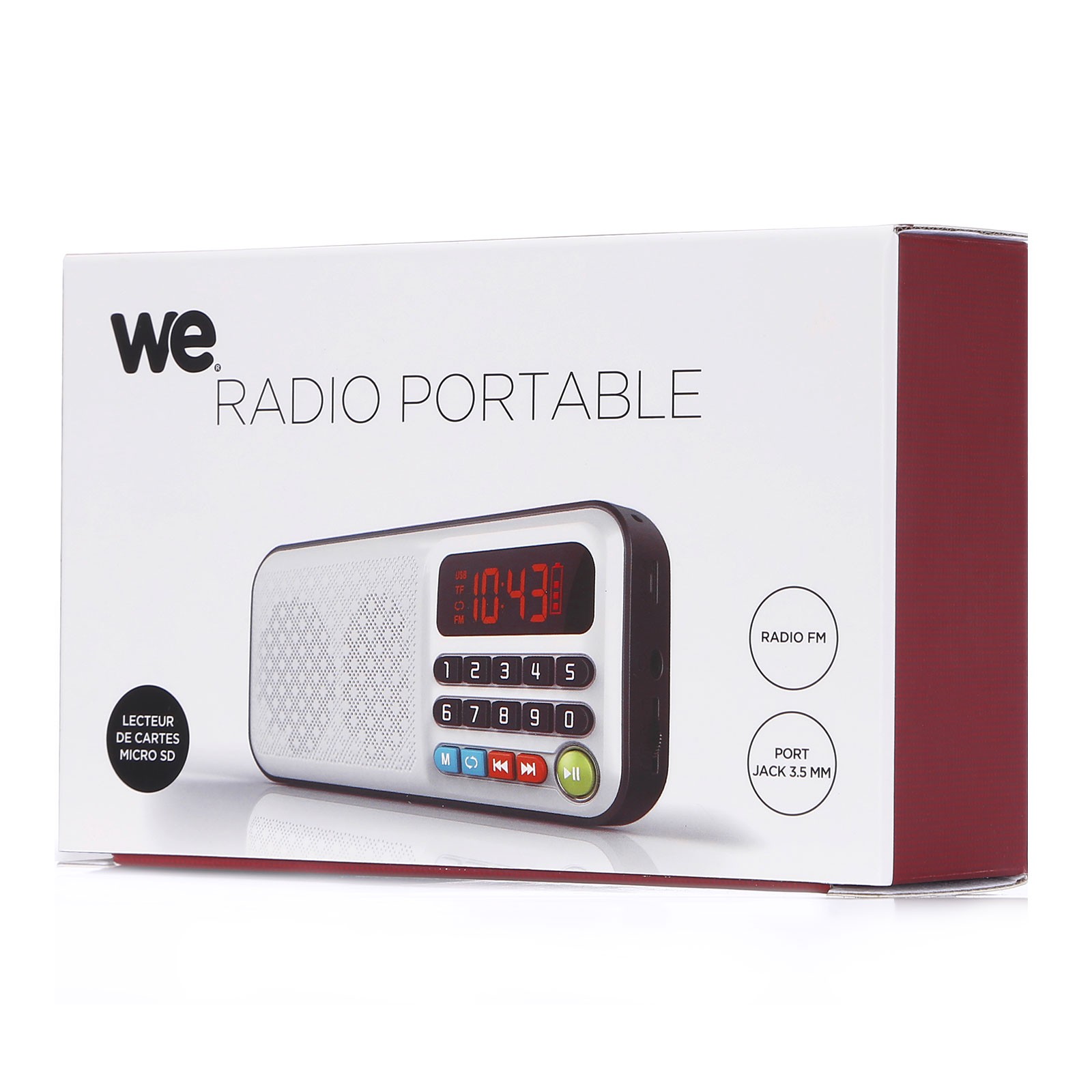 Accessoires audio radio portable WE CONNECT Rechargeable infinytech Réunion 1