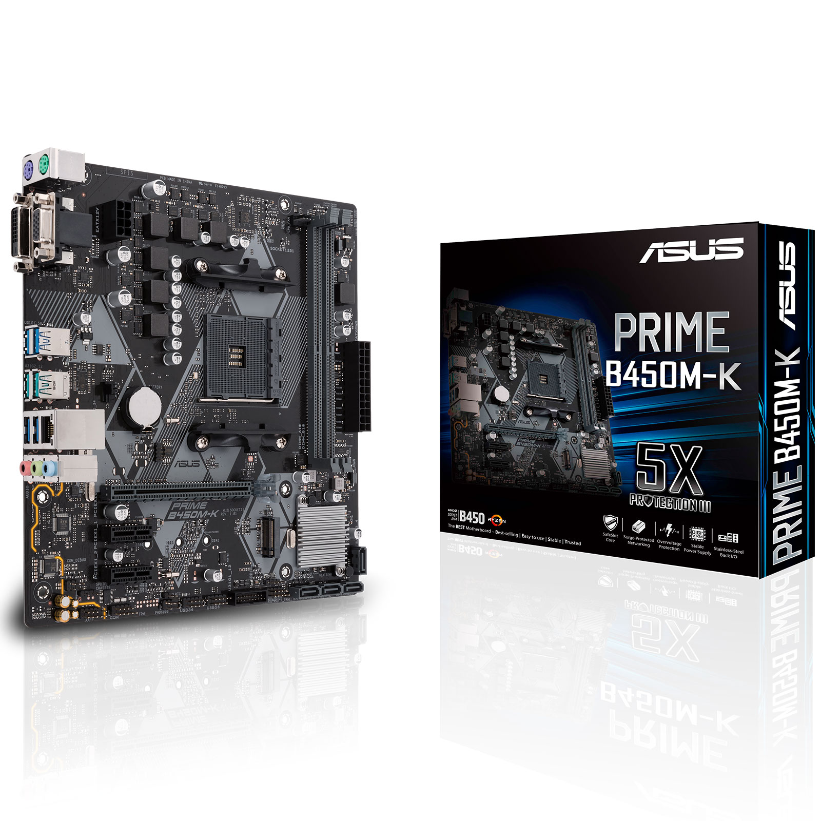 Matériels informatique carte mère mATX Asus PRIME B450M-K infinytech Réunion 1