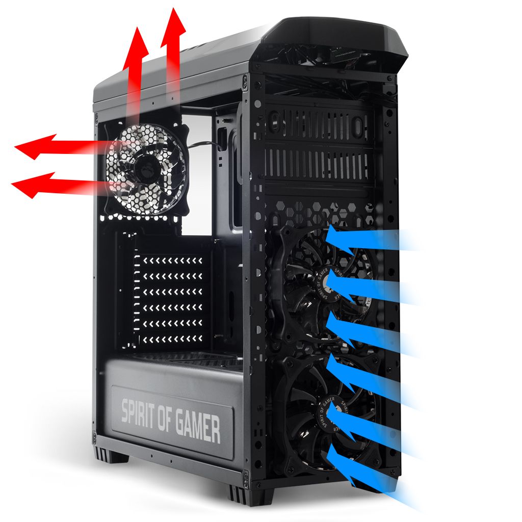 Matériels informatique boitier ATX SOG Rogue II RGB infinytech Réunion 2