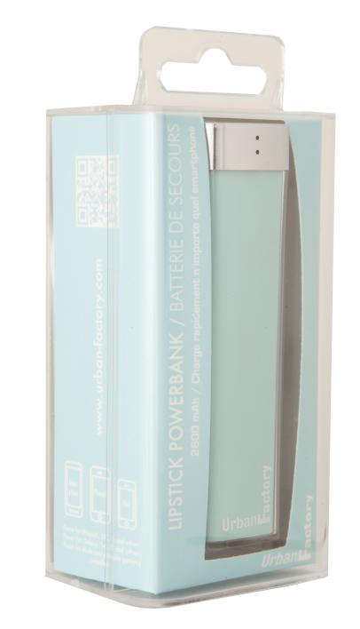 Batterie de secours URBAN FACTORY FlipStick Bleu 2600 mAh infinytech Réunion 2