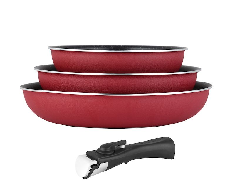Set de 3 poêles ARTHUR MARTIN avec revêtement céramique et