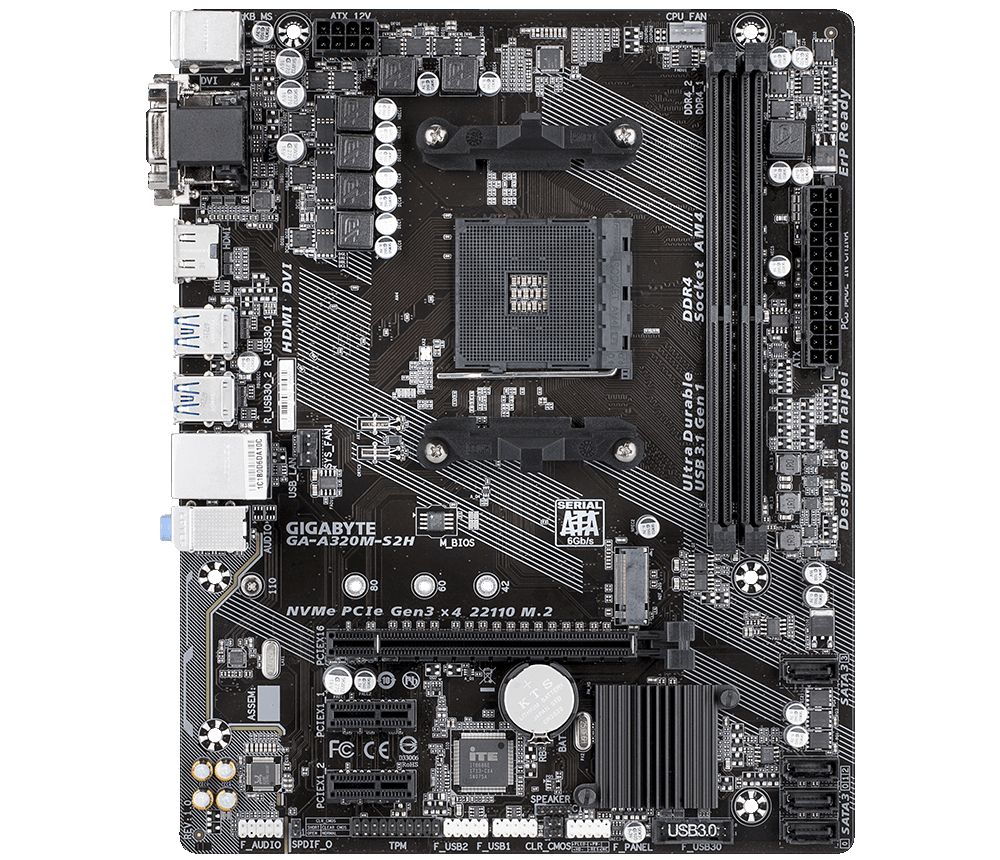 Matériels informatique carte mère GIGABYTE A320M S2H V2 infinytech Réunion 3