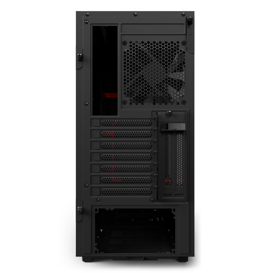 Matériels informatique boitier NZXT H500i CA-H500W-BR Noir et Rouge fenêtre transparente infinytech Réunion 2