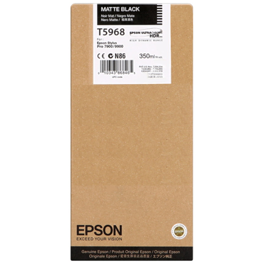 Consommables informatique cartouche d'encre EPSON T5968 Noir Mat infinytech reunion