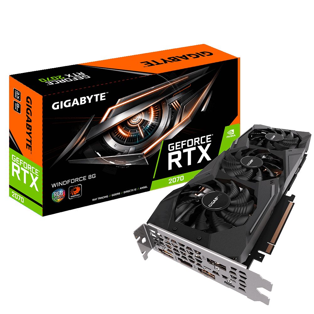 Matériels informatique carte graphique GIGABYTE GeForce RTX 2070 WindForce 8G infinytech Réunion 1