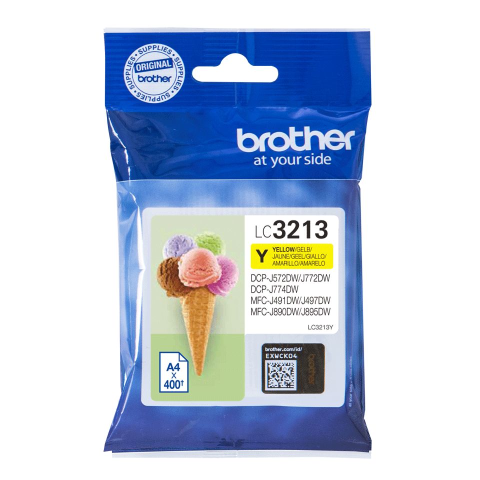 Consommables informatique cartouche dencre BROTHER LC3213Y Jaune infinytech Réunion 1